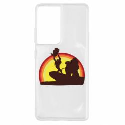 Чохол для Samsung S21 Ultra Lion king silhouette - PrintSalon