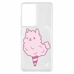 Чехол для Samsung S21 Ultra Llama Ice Cream - PrintSalon
