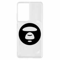 Чехол для Samsung S21 Ultra Logo Bape Monkey - PrintSalon