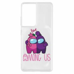 Чехол для Samsung S21 Ultra Love is Among Us - PrintSalon