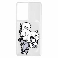Чохол для Samsung S21 Ultra Любов котів - PrintSalon