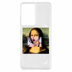 Чехол для Samsung S21 Ultra Mona lisa-PrintSalon Чехол для Samsung S21 Ultra Mona lisa