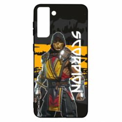 Чехол для Samsung S21 Ultra Mortal Kombat-Scorpion - PrintSalon