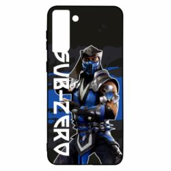 Чехол для Samsung S21 Ultra Mortal Kombat  Sub-Zero - PrintSalon