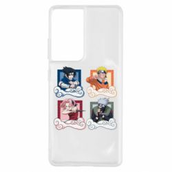 Чехол для Samsung S21 Ultra Naruto team 7 in action - PrintSalon