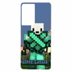 Чехол для Samsung S21 Ultra Novaskin Minecraft - PrintSalon