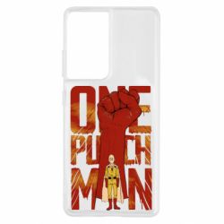 Чохол для Samsung S21 Ultra One Punch Man Saitama - PrintSalon