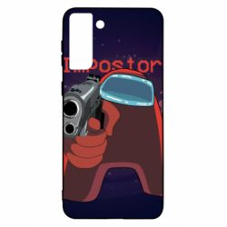 Чохол для Samsung S21 Ultra Red With A Gun - PrintSalon