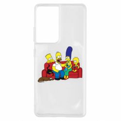 Чехол для Samsung S21 Ultra Simpsons At Home - PrintSalon