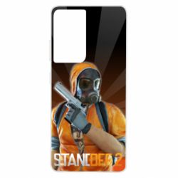 Чехол для Samsung S21 Ultra Standoff 2 Terrorist in a gas mask - PrintSalon