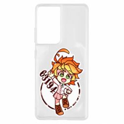 Чехол для Samsung S21 Ultra The promised Neverland Emma - PrintSalon
