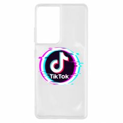 Чехол для Samsung S21 Ultra Tik tock glitch ring - PrintSalon