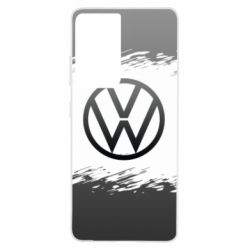 Чохол для Samsung S21 Ultra Volkswagen logo and grunge - PrintSalon