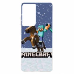 Чохол для Samsung S21 Ultra Зимовий Майнкрафт - PrintSalon