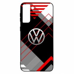 Чехол для Samsung S21+ Volkswagen logo and abstraction - PrintSalon