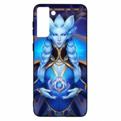 Чехол для Samsung S21+ Warcraft Winter Queen-PrintSalon Чехол для Samsung S21+ Warcraft Winter Queen