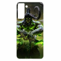 Чехол для Samsung S21+ World Of Warcfart Illidan-PrintSalon Чехол для Samsung S21+ World Of Warcfart Illidan