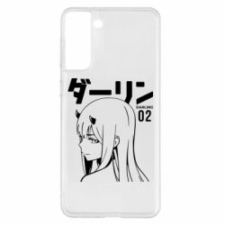 Чехол для Samsung S21+ Zero Two Girl - PrintSalon