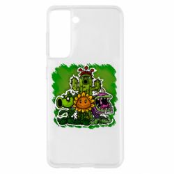 Чохол для Samsung S21 Zombie vs Plants players - PrintSalon
