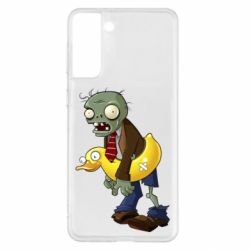 Чехол для Samsung S21+ Zombie with a duck - PrintSalon