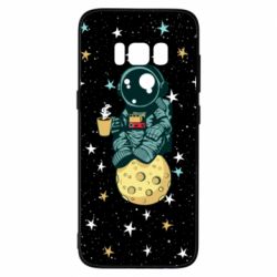 Чохол для Samsung S8 Astronaut and coffee - PrintSalon