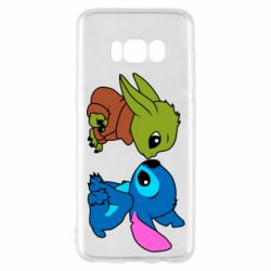 Чехол для Samsung S8 Baby Yoda And Stitch - PrintSalon