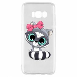 Чехол для Samsung S8 Cute raccoon - PrintSalon