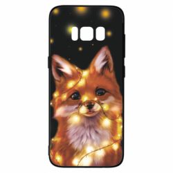 Чохол для Samsung S8 Fox And Christmas Lights - PrintSalon