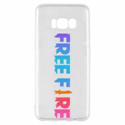 Чехол для Samsung S8 Free fire gradient logo-PrintSalon Чехол для Samsung S8 Free fire gradient logo