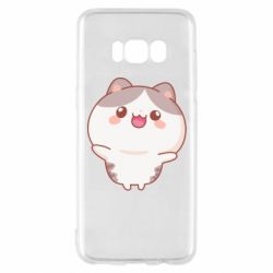 Чехол для Samsung S8 Котик обнимает тебя - PrintSalon