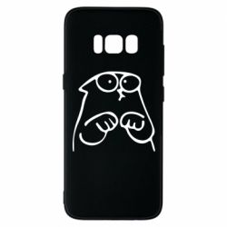Чехол для Samsung S8 Милый Кот Саймона - PrintSalon