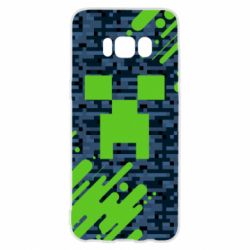 Чехол для Samsung S8 Minecraft Creeper - PrintSalon