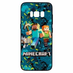 Чохол для Samsung S8 Minecraft Steve Alex And Dog - PrintSalon
