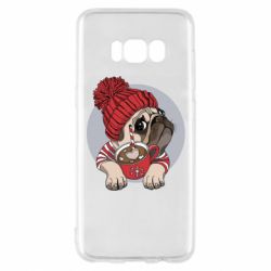Чехол для Samsung S8 Pug And Coffee - PrintSalon