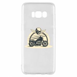Чехол для Samsung S8 Skull and Bike - PrintSalon