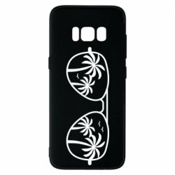 Чехол для Samsung S8 Sunglasses And Palm Trees - PrintSalon