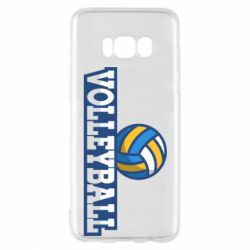 Чехол для Samsung S8 Volleyball text and ball - PrintSalon