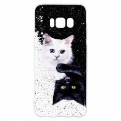 Чехол для Samsung S8 Yin and Yang cats - PrintSalon