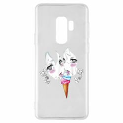 Чехол для Samsung S9+ Ahegao girl eating ice cream - PrintSalon