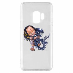 Чехол для Samsung S9 Alien vs Predator - PrintSalon