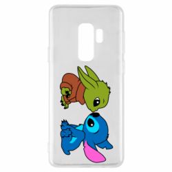 Чехол для Samsung S9+ Baby Yoda And Stitch - PrintSalon
