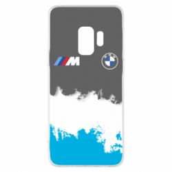 Чехол для Samsung S9 BMW logo and gray background - PrintSalon
