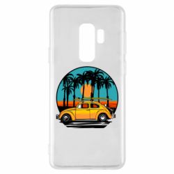 Чехол для Samsung S9+ Car and sunset - PrintSalon
