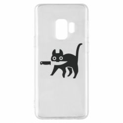 Чехол для Samsung S9 Cat with a knife - PrintSalon