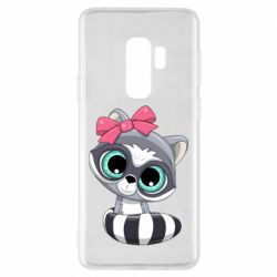 Чехол для Samsung S9+ Cute raccoon - PrintSalon