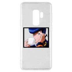 Чехол для Samsung S9+ Higashikata Josuke drinking tea - PrintSalon