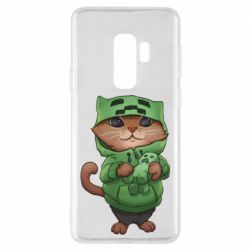 Чехол для Samsung S9+ Кот Майнкрафт - PrintSalon