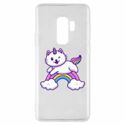 Чехол для Samsung S9+ Котик-единорог - PrintSalon
