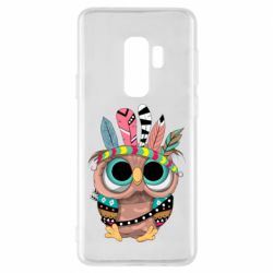 Чехол для Samsung S9+ Little owl with feathers - PrintSalon
