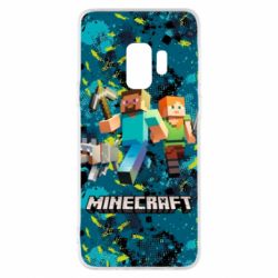 Чохол для Samsung S9 Minecraft Steve Alex And Dog - PrintSalon